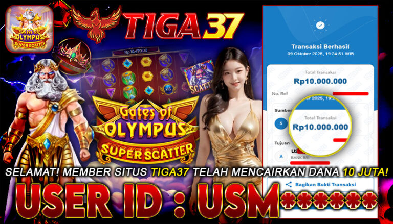 BUKTI KEMANANGAN C TIGA37 SUPER SCATTER