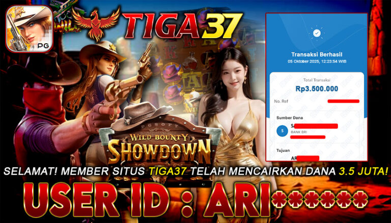 BUKTI KEMANANGAN TIGA37 02 SHOWDOWN 3.5JT ID ARI_____