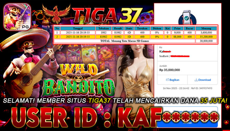 BUKTI (01) BANDITO 35JT ID KAF_____