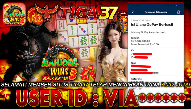 BUKTI (01) MAHJONG WINS 7.032JT ID VIA_____
