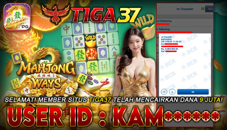 BUKTI KEMANANGAN TIGA37 45