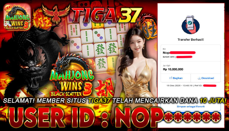 BUKTI KEMANANGAN TIGA37 87