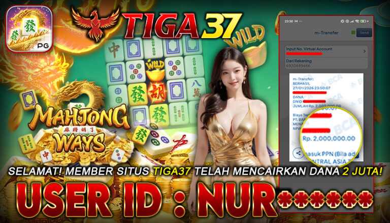 BUKTI (01) MAHJONG DUA 2JT ID NUR